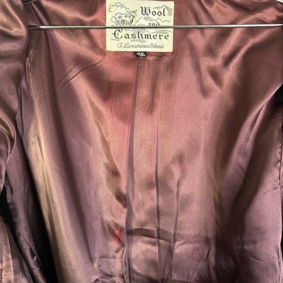 CASHMERE AND WOOL VINTAGE TRENCH SINGLE BREAST  GREY COAT MEN SIZE 38 - Picture 7 of 13